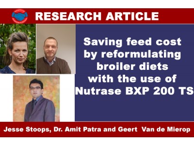 Saving feed cost by reformulating broiler diets with the use of Nutrase BXP 200 TS